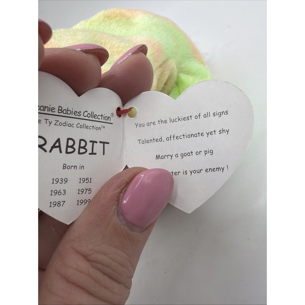 Zodiac Rabbit - Ty Beanie Babies Collectible - Picture 4 of 9